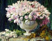 George Mosson Tulpen in einer Vase oil painting